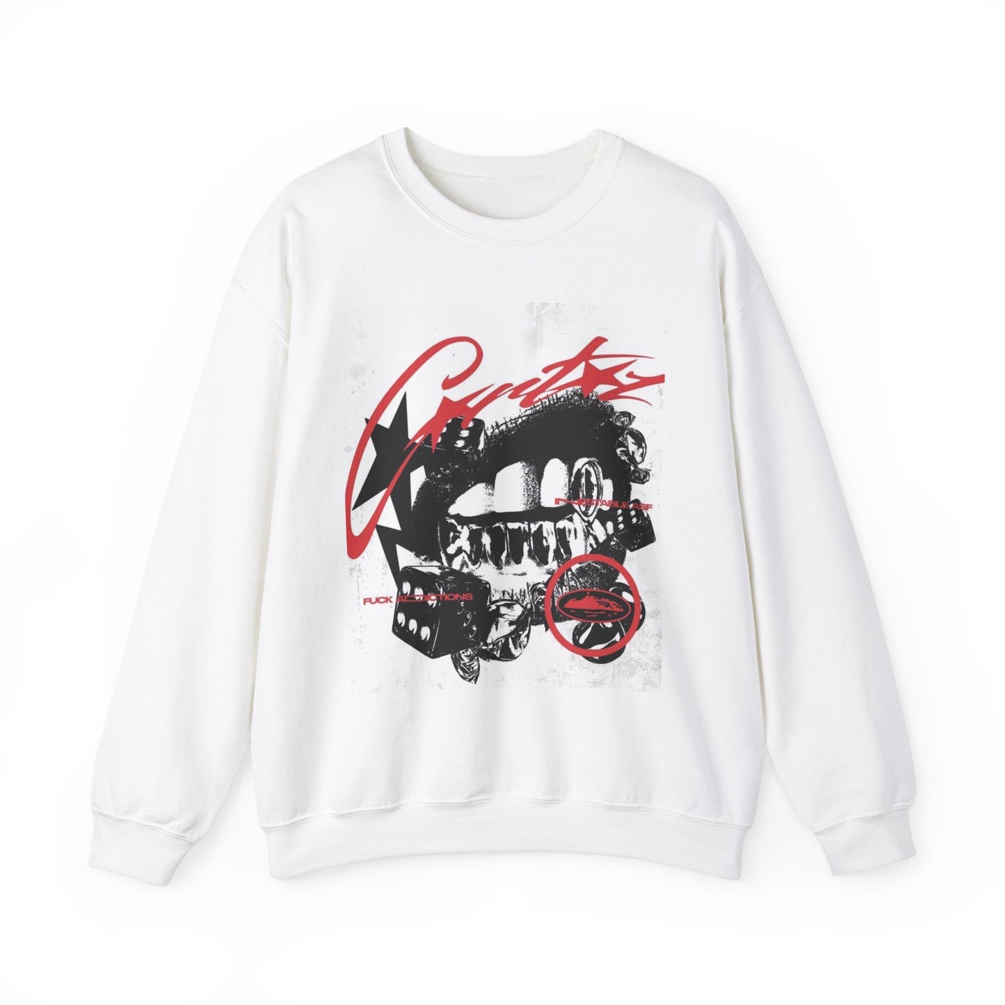 Artistic Graffiti-Inspired Crewneck Sweatshirt