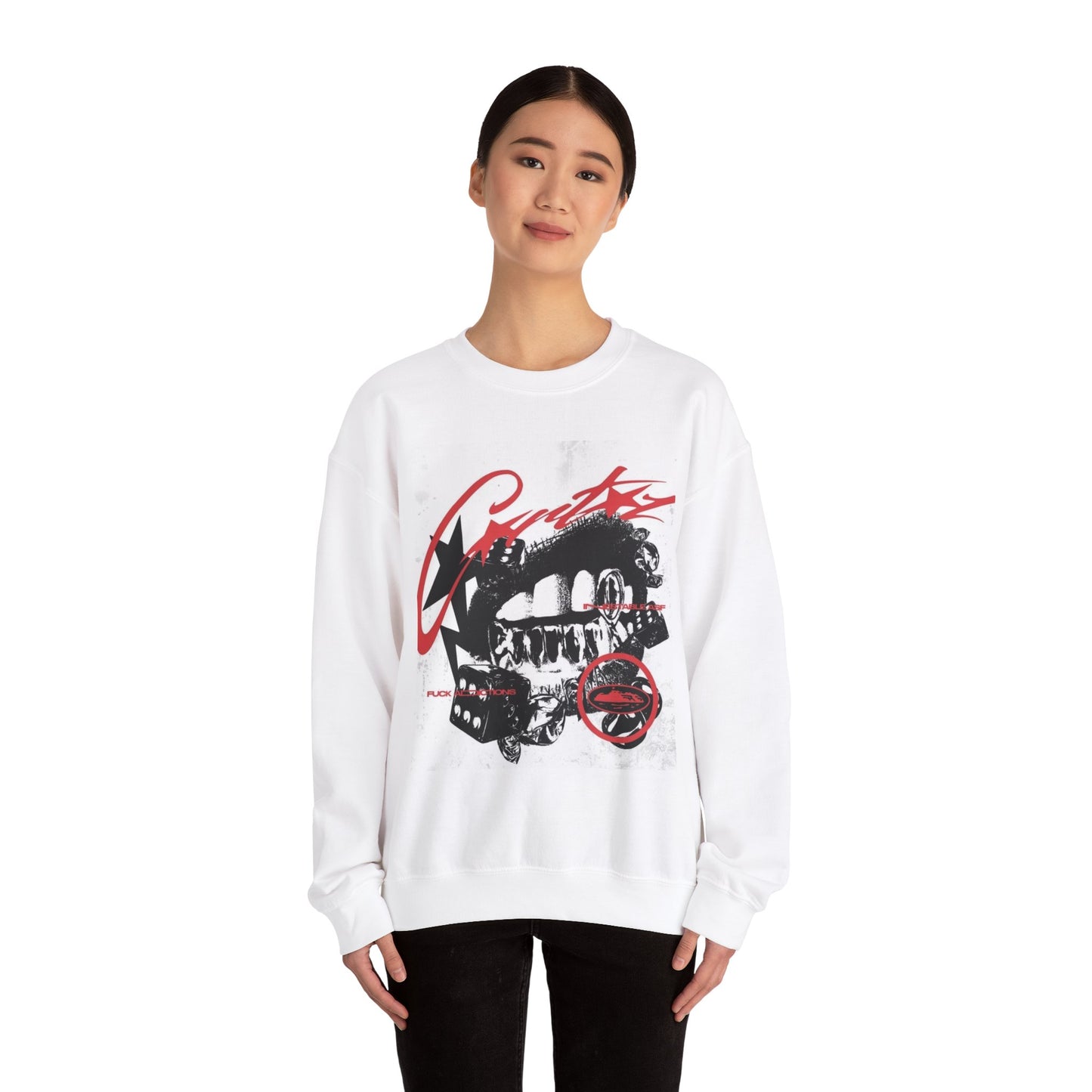 Artistic Graffiti-Inspired Crewneck Sweatshirt