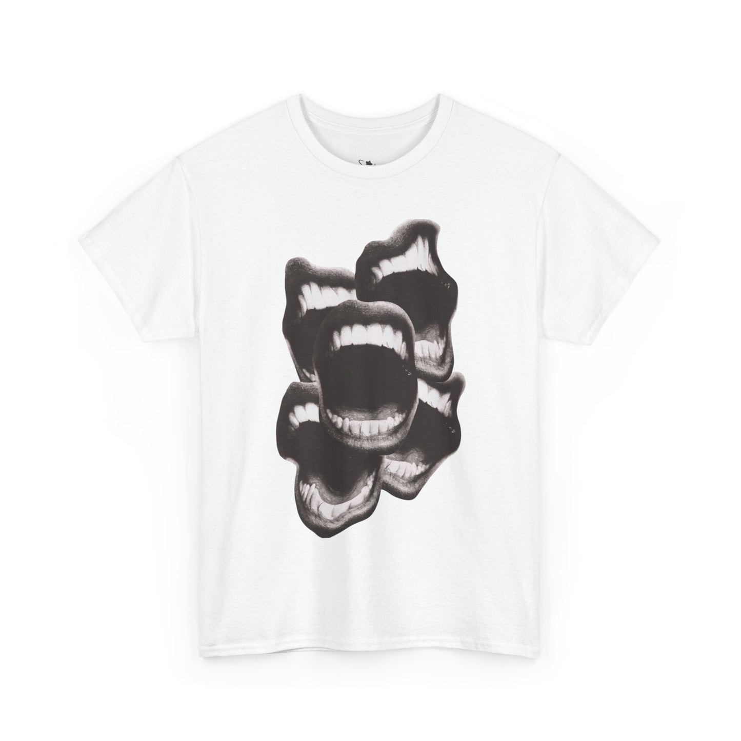 Bold Expression Unisex Heavy Cotton Tee - Graphic Teeth Print