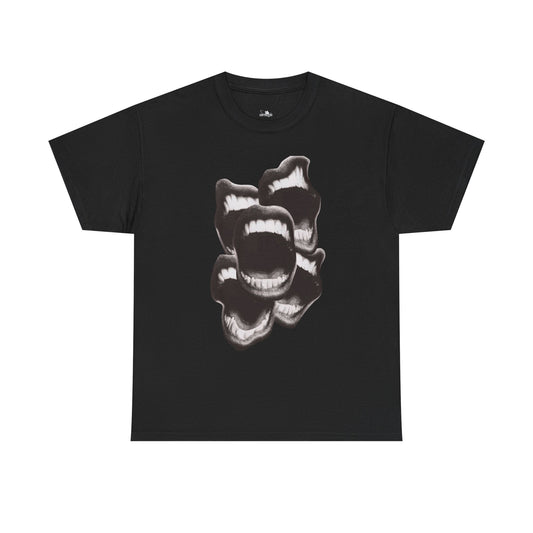 Bold Expression Unisex Heavy Cotton Tee - Graphic Teeth Print