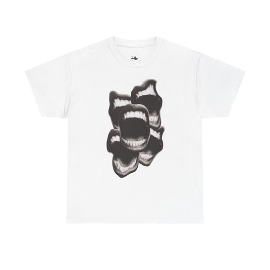 Bold Expression Unisex Heavy Cotton Tee - Graphic Teeth Print